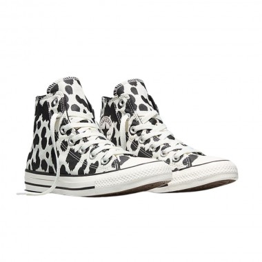CONVERSE CHUCK TAYLOR ALL STAR COW PRINT W SHOES BLK/EGRET/BLK