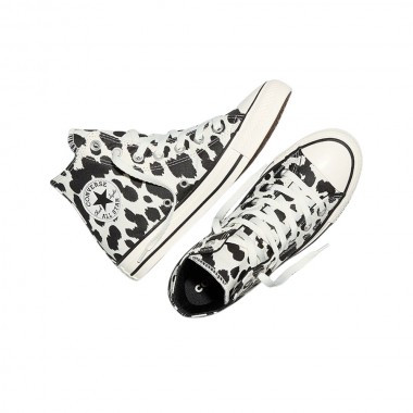 CONVERSE CHUCK TAYLOR ALL STAR COW PRINT W SHOES BLK/EGRET/BLK