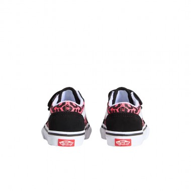 VANS OLD SKOOL V GLITTER LEOPARD TOD SHOES DIVA PINK