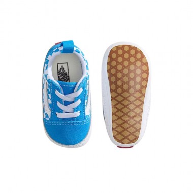 VANS OLD SKOOL COLOR THEORY CHECKERBOARD CRIB SHOES BRT AZURE