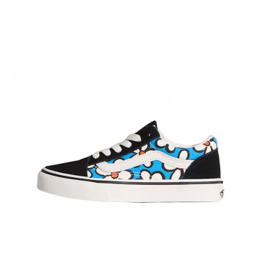 VANS OLD SKOOL PAINTED FLORAL K SHOES BRIGHT AZURE