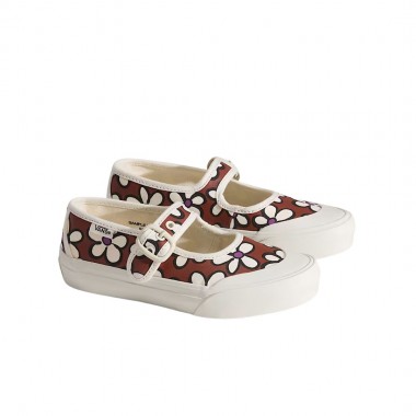 VANS MARY JANE PAINTED FLORAL K SHOES RUST BRONZE