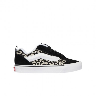 VANS KNU SKOOL GLITTER LEOPARD K SHOES BLACK