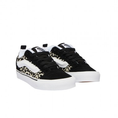 VANS KNU SKOOL GLITTER LEOPARD K SHOES BLACK