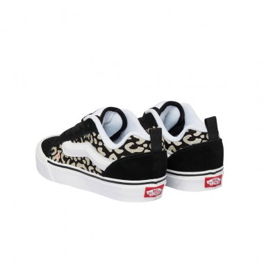 VANS KNU SKOOL GLITTER LEOPARD K SHOES BLACK
