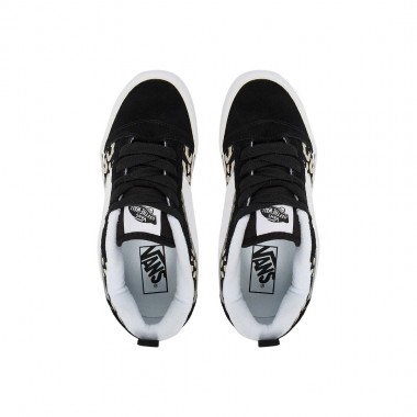 VANS KNU SKOOL GLITTER LEOPARD K SHOES BLACK