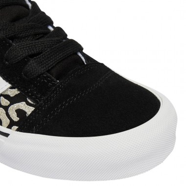 VANS KNU SKOOL GLITTER LEOPARD K SHOES BLACK