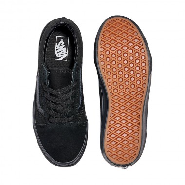 VANS OLD SKOOL K SHOES BLACK/BLACK
