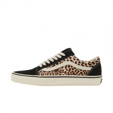 VANS OLD SKOOL SHOES BLACK/LEOPARD