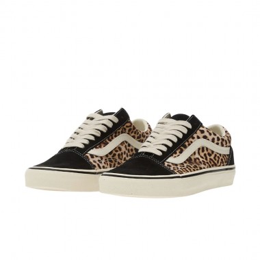 VANS OLD SKOOL SHOES BLACK/LEOPARD