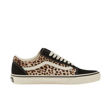VANS OLD SKOOL SHOES BLACK/LEOPARD