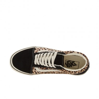 VANS OLD SKOOL SHOES BLACK/LEOPARD