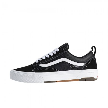 VANS SKATE OLD SKOOL WAFFLECUP SHOES BLACK/WHITE