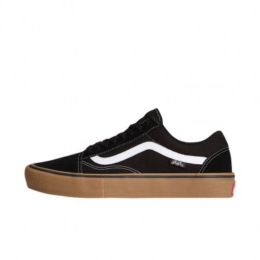 VANS SKATE OLD SKOOL SHOES BLACK/GUM/WHITE