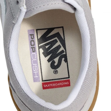 VANS SKATE OLD SKOOL CREPE SHOES LIGHT GRAY/GUM