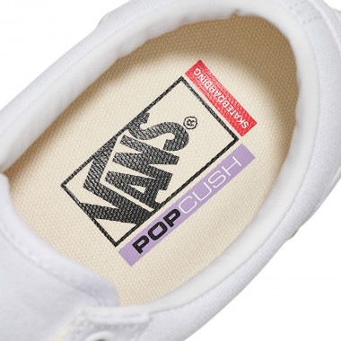 VANS SKATE OLD SKOOL CANVAS SHOES TRUE WHITE