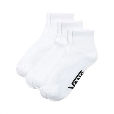 VANS CLASSIC QUARTER CREW SOCKS 3PACK WHITE