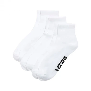 VANS CLASSIC QUARTER CREW SOCKS 3PACK WHITE