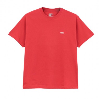 VANS LEFT CHEST TEE CRIMSON HAZE