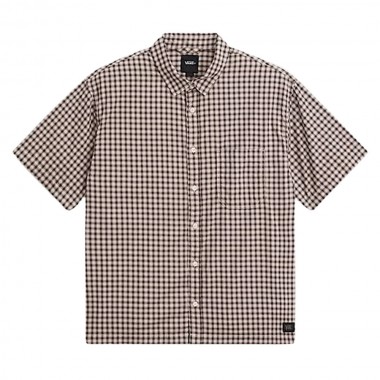 VANS LARKSPUR MINI PLAID SHIRT OATMEAL/DEMITASSE