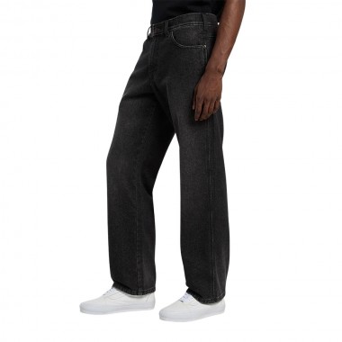 DICKIES 954 RELAXED STRAIGHT WORK JEANS BLACK WASH FADED
