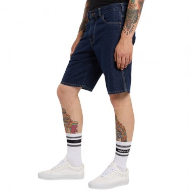 DICKIES 993 11 INCH DENIM CARPENTER SHORTS DARK INDIGO