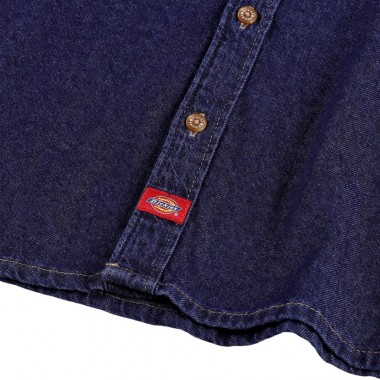 DICKIES LIGHTWEIGHT DENIM LS SHIRT DARK INDIGO