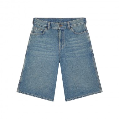 DICKIES 958 13 INCH LOOSE DENIM SHORTS KHAKI TINTED BLUE