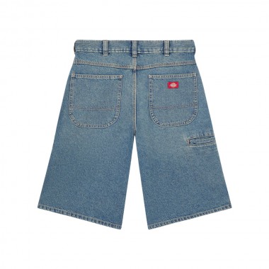DICKIES 958 13 INCH LOOSE DENIM SHORTS KHAKI TINTED BLUE