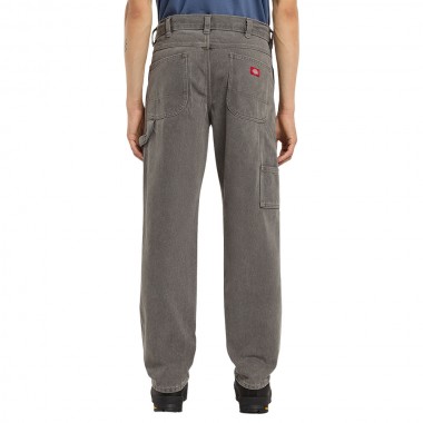 DICKIES 993 REGULAR TAPERED CARPENTER JEANS GREY WASH TINTED