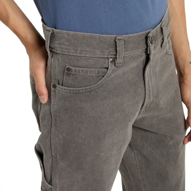 DICKIES 993 REGULAR TAPERED CARPENTER JEANS GREY WASH TINTED