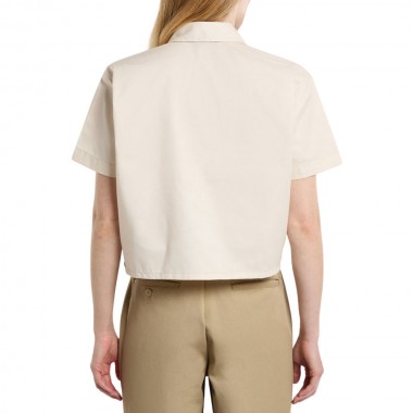 DICKIES CROPPED WORK SHIRT WHITECAP GRAY