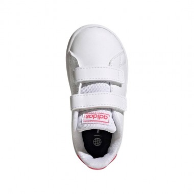 ADIDAS ADVANTAGE HOOK-AND-LOOP INF SHOES FTWWHT/REAPNK/CBLACK
