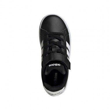 ADIDAS GRAND COURT 3.0 K SHOES CBLACK/FTWWHT/FTWWHT