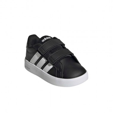 ADIDAS GRAND COURT 3.0 INF SHOES CBLACK/FTWWHT/FTWWHT