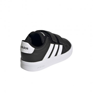 ADIDAS GRAND COURT 3.0 INF SHOES CBLACK/FTWWHT/FTWWHT