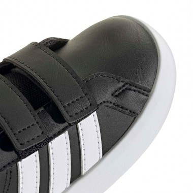 ADIDAS GRAND COURT 3.0 INF SHOES CBLACK/FTWWHT/FTWWHT