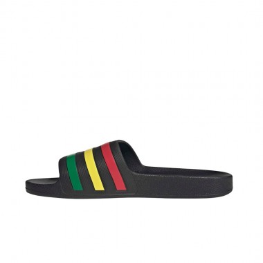 ADIDAS ADILETTE AQUA SLIDES CBLACK/GREEN/PURRUB