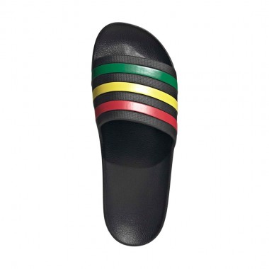 ADIDAS ADILETTE AQUA SLIDES CBLACK/GREEN/PURRUB