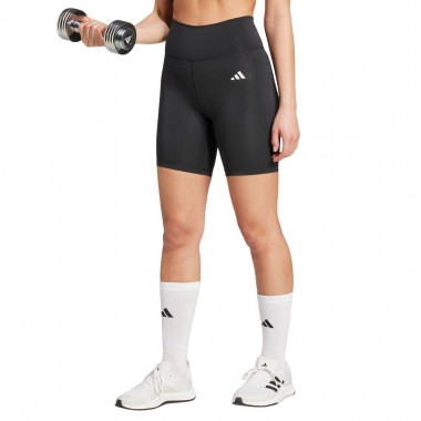 ADIDAS OPTIME ESSENTIALS STASH POCKET W SHORT LEGGINGS BLACK