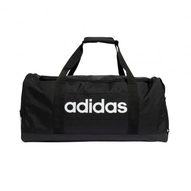 ADIDAS LINEAR DUFFEL BAG MEDIUM BLACK/BLACK/WHITE