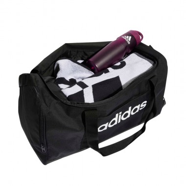 ADIDAS LINEAR DUFFEL BAG MEDIUM BLACK/BLACK/WHITE