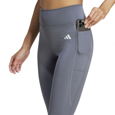 ADIDAS OPTIME ESSENTIALS STASH POCKET W LEGGINGS ONIX/WHITE