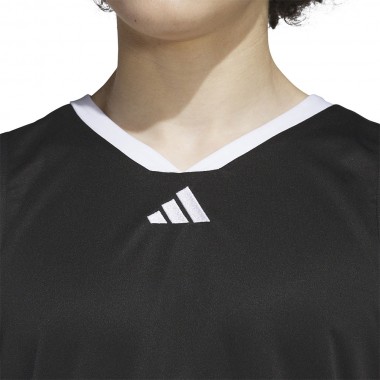 ADIDAS 3-STRIPE BASKETBALL TANK BLACK/WHITE