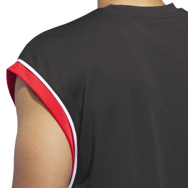 ADIDAS BASKETBALL ALL WORLD SLEEVELESS TANK BLACK/REDSLD
