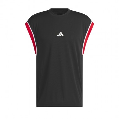ADIDAS BASKETBALL ALL WORLD SLEEVELESS TANK BLACK/REDSLD