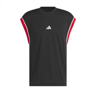 ADIDAS BASKETBALL ALL WORLD SLEEVELESS TANK BLACK/REDSLD