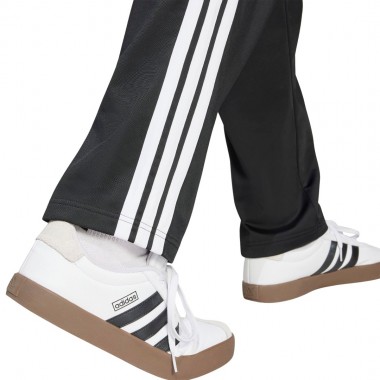 ADIDAS 3-STRIPE TRICOT OPEN HEM TRACK PANTS BLACK