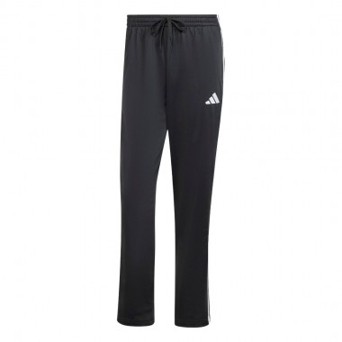 ADIDAS 3-STRIPE TRICOT OPEN HEM TRACK PANTS BLACK