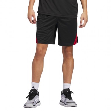 ADIDAS LEGENDS 3-STRIPE BASKETBALL SHORTS BLACK/TEPORE